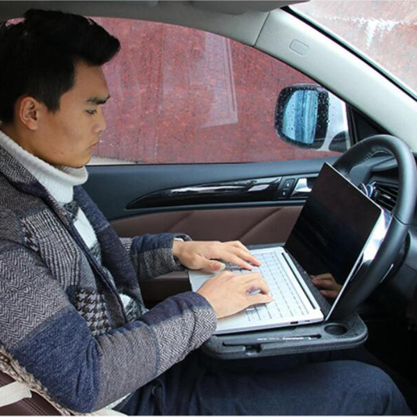 Portable Car Steering Wheel Tray -multi Functional Wheel Desk For Laptop Notebook And Food Steering Wheel Tray