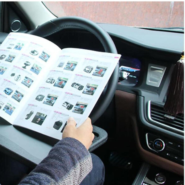 Portable Car Steering Wheel Tray -multi Functional Wheel Desk For Laptop Notebook And Food Steering Wheel Tray