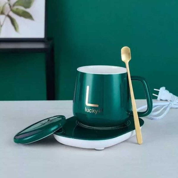 Usb Electric Heated Coffee Mug With Temperature Controlled Pad